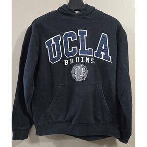 Athletic UCLA Bruins Hoodie Adult M Medium Navy Sweatshirt E5 Y2K Embroidered